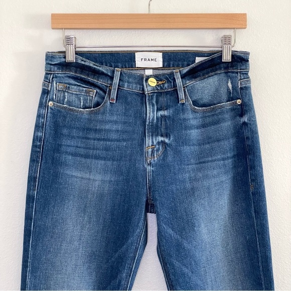 Frame Denim Le Nik Low Slung Slim Straight Jean Moma 27 - Picture 7 of 16